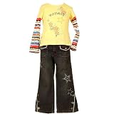 Little Girls Boutique Clothes BON VOYAGE Outfit 2pc Set FLAPDOODLES Girl 2T-6X