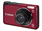 41vxI2ifhoL. SL160  Canon PowerShot A2200 Digitalkamera (14,1 Megapixel, 4 fach opt, Zoom, 6,9 cm (2,7 Zoll) Display) rot
