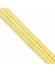 14K Gold 10mm Domed Omega Bracelet 7 Inches
