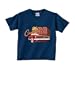 Camaro - Vintage 68 Red - Navy Toddler Cotton Tee