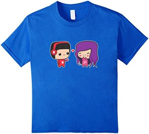 Kids I Has Cupquake &amp; Red Chibi Characters" T-shirt! 12 Royal Blue