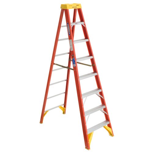 Werner 6208 300-Pound Duty Rating Type IA Fiberglass Stepladder, 8-Foot