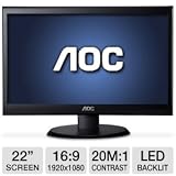 AOC e2250Swdn 22 Class Widescreen LED Monitor