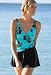 Turquoise Miraclesuit Floral Swimdress