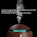 Ultrasonic Essential Oil Diffuser - Humidifier with LED Lights, Compact Size, Silent Operation and Easy-Travel USB Power (Deep wood grain)