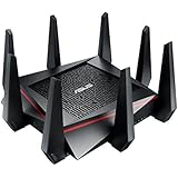 ASUS RT-AC5300 Wireless AC5300 Tri-Band Gigabit Router, AiProtection with Trend Micro for Complete Network Security