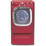 LG : DLGX2802R 27in Gas Dryer with 7.4 cu. ft. Capacity Wild Cherry Red