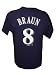 Ryan Braun Milwaukee Brewers Blue Jersey Name & Number T-Shirt