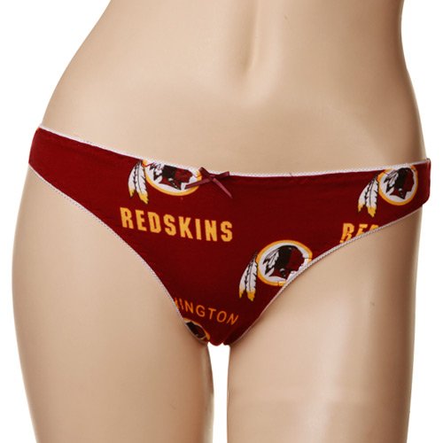 Reebok Washington Redskins Ladies Burgundy Maverick Thong Underwear (X-Large)