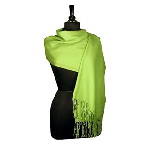 Buy 100% Pashmina GREEN Shawl Wrap. Woman's Scarf. by Choosy Shopper