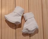 【未熟児】【低出生体重児】【早産児】【NICU】用 ベビー服：ブーティーソックス ホワイト