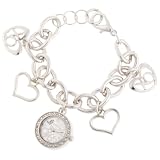 XOXO Womens XO7007 Silver Dial Silver-tone Charm Br
