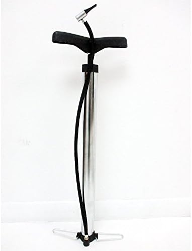 Hand Air Chrome Pump Foot Bicycle Bike Tire Basketball Football Soccer Ball Pool