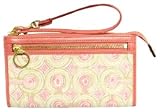 Coach Signature Audrey Swirl Zippy Wristlet Wallet Clutch Purse Pink – Coach 45531PNK Reviews