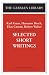 Books : Selected Short Writings (German Library)