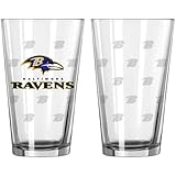 NFL Satin Etch Pint Glass Sets