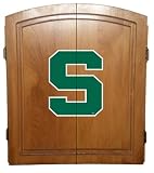 Michigan State Spartans Dartboard Dart Board & Case