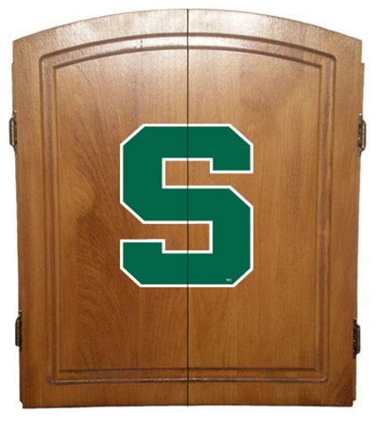 Michigan State Spartans Dartboard Dart Board & Case