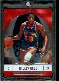 2006/07 Topps Finest #44 Willis Reed New York Knicks Basketball Card - Mint Condition - In Protective Display Case !