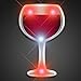 Light Up Wine Glass Flashing Blinking LED Body Light Lapel Pins (5-Pack)