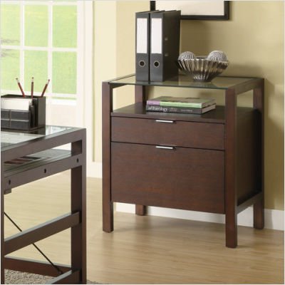 Bicknell Contemporary File Cabinet in Espresso