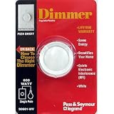 Single Poled White Push Dimmer
