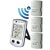 Ambient Weather WS-0100-COMBO-KIT Wireless Thermo-Hygrometer with Three Remote Sensors