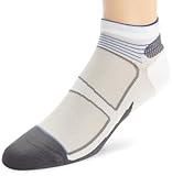 UPC 855111000667 product image for Feetures! Elite Ultra Light Cushion Low Cut - White/Cobalt - Medium | upcitemdb.com