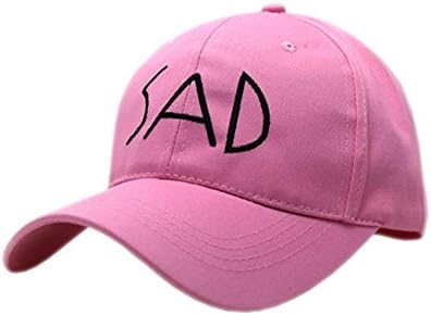 New Arrival Spring summer Leisure Embroidery SAD hat Baseball Cap For Women Color:Pink