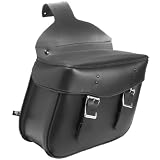 ALC Saddlebags 8004-04 Montana Chubby Premium Leather Plain Detach Throw-Over Saddlebag - Pair