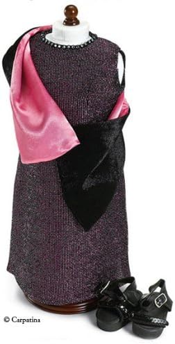 Birthday Gift for Girls Party Doll Dress, Shawl & Shoes ~ Fits 18" American Girl Dolls