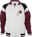 Washington Redskins White Poly Knit Track Jacket