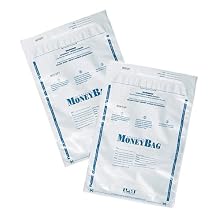 PM Company 997261 9x12 White Deposit Bags - 100