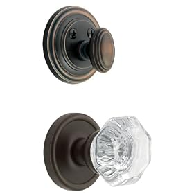 Grandeur GS72-GEOCHM-TB Georgetown Handleset Interior with Chambord Knob, Timeless Bronze... by Grandeur