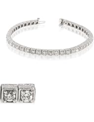 14k Gold Antique Look Tennis Bracelet with 6.00cttw of Diamonds
