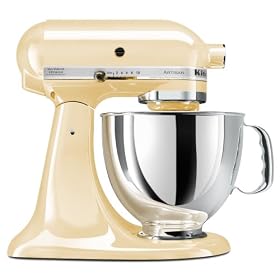 KitchenAid KSM150PSAC Artisan Series 5-Quart Mixer, Almond Cream: Kitchen &amp; Dining