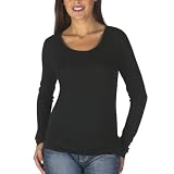 Mossimo� Black: Long-Sleeve Scoop-Neck Tissue Tee - Ebony