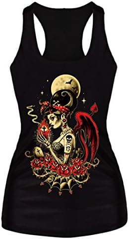 Ninimour- Fashion Digital Print Gothic Steampunk Tank Top