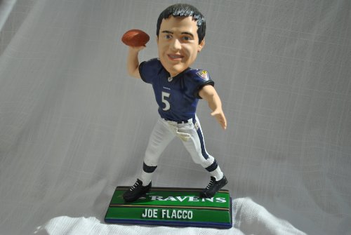 Joe Flacco Baltimore Ravens 2010 End Zone Bobble Head Doll