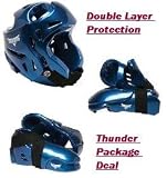 ProForce® Thunder BLUE Double Layered Karate Sparring Gear Package - Adult X-Large