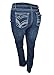 Alfa Global Women's Plus Size Stretch Denim Washed Pants