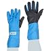 NSA G99CRSGMASMP Nylon Taslan and PTFE Mid-Arm Waterproof Safety Glove with SaferGrip Palm, Cryogenic, 14" - 15" Length, Small, Blue