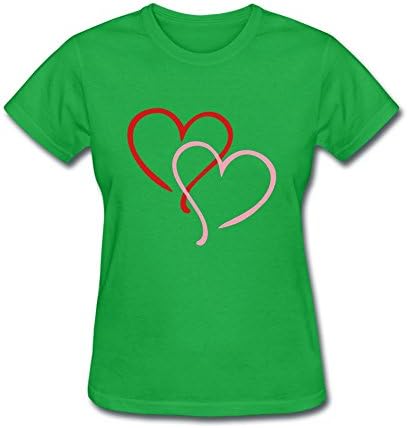 Masktshirt Women's I Heart Hearts Love Short Sleeve T-Shirt