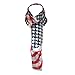 American Flag Long Satin Scarves