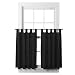 Room Essentials Black Sailcloth Cafe Tier Pair - 42x36