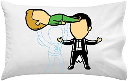 "Part-time JOB Magic Show" Hero Lady w/ Magician - Pillow Case Single Pillowcase