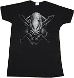 Halo 3: Alien Shield Faded Metal Black T Shirt