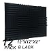 12 Pack Acoustic Wedge Studio Foam Sound Absorption Wall Panels 2