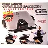 George Foreman Grill in Platinum with Bonus Omelet Plates