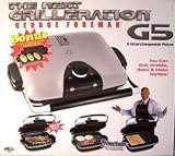 George Foreman Grill in Platinum with Bonus Omelet Plates